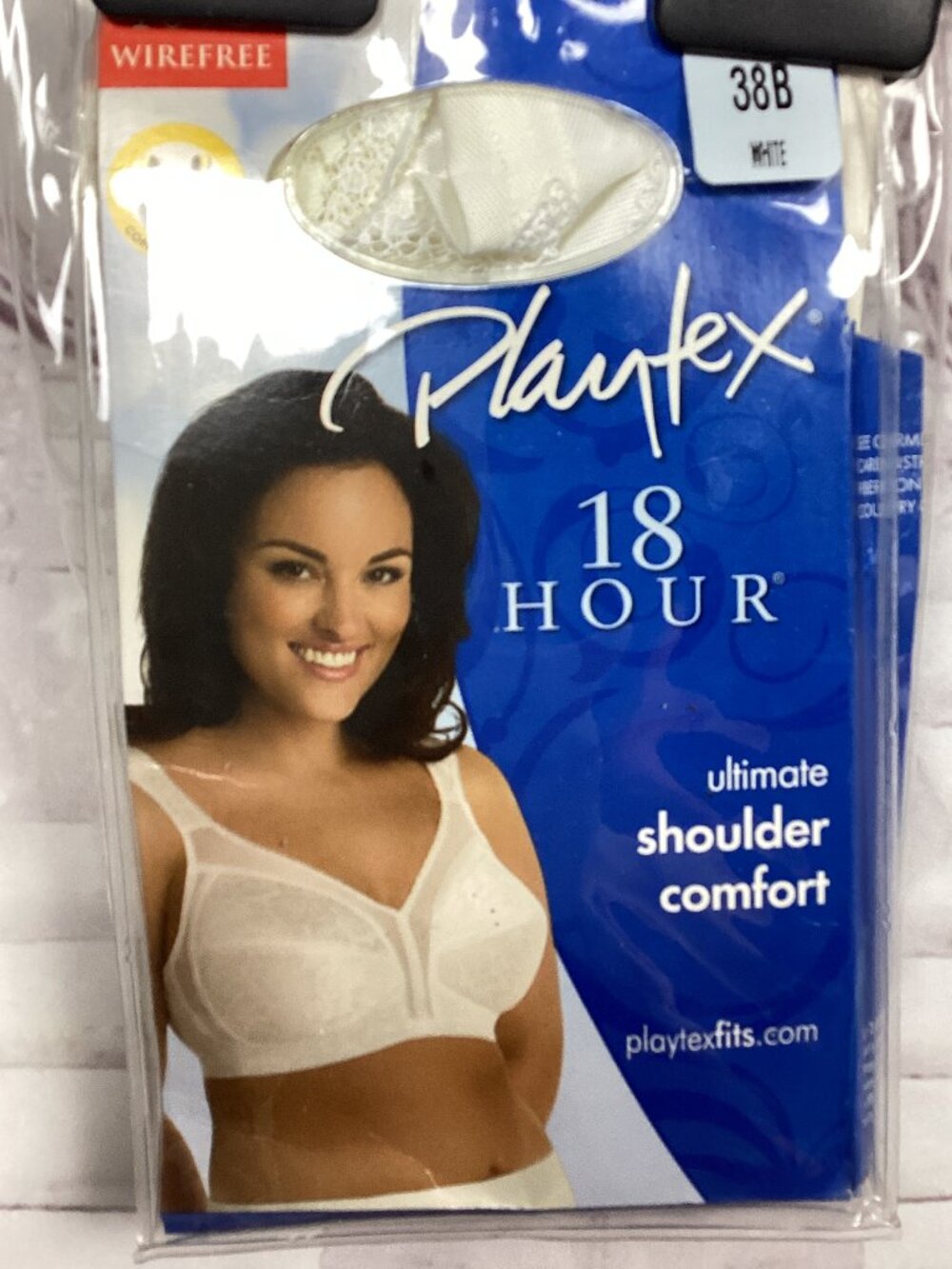 Playtex 18 Hour Bra NEW Shoulder Comfort White 38B